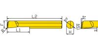 PSBTR7-25L-R0.15-KTX Мини-резец для продольного растачивания