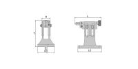 Задняя бабка TS2 регулируемая, высота центра 130-210 мм (5,12"-8,27")