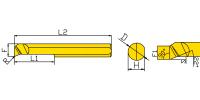 PSBUR7-25L-R0.2-KTX Мини-резец для продольного растачивания