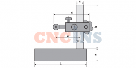 723-530 Стойка индикаторная 0-130 мм с основанием 150x100 мм