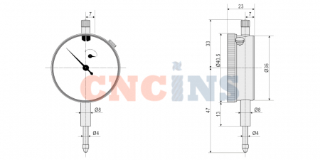 321-111 Индикатор часового типа 0,01 мм (0-3 мм)