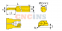 MPR-6-R0.05-L22-JF610M Мини-резец для продольного растачивания